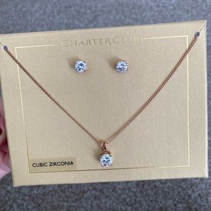 Charter Club Earrings and Necklace Combo